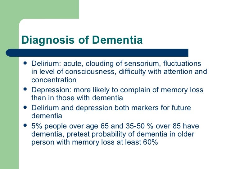 How Is Dementia Diagnosed?