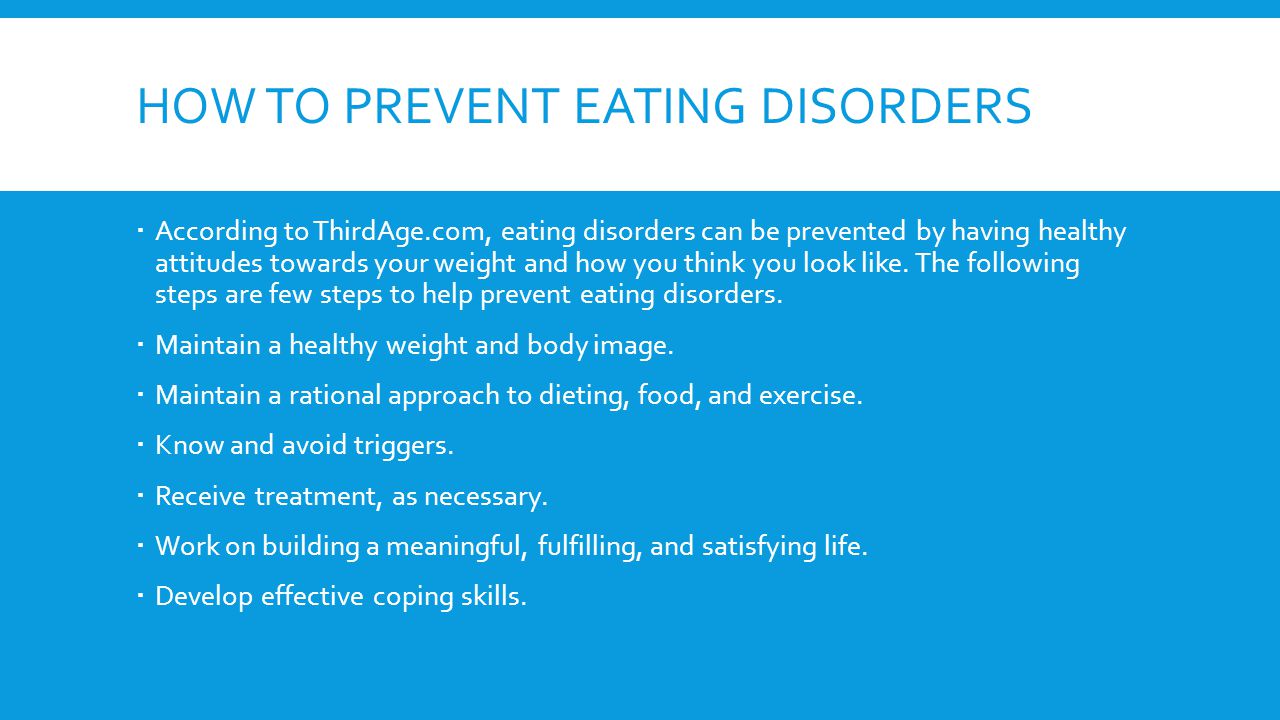 How To Prevent Eating Disorders?