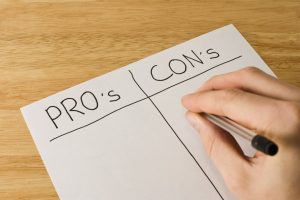 Make List of Pros and Cons