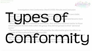 Types of Conformity