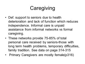 What Is Caregiving?