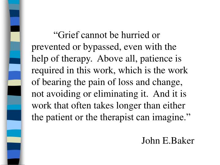 experts on bereavement and grief