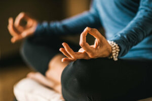 Practicing Yoga And Meditation For Calm Mind