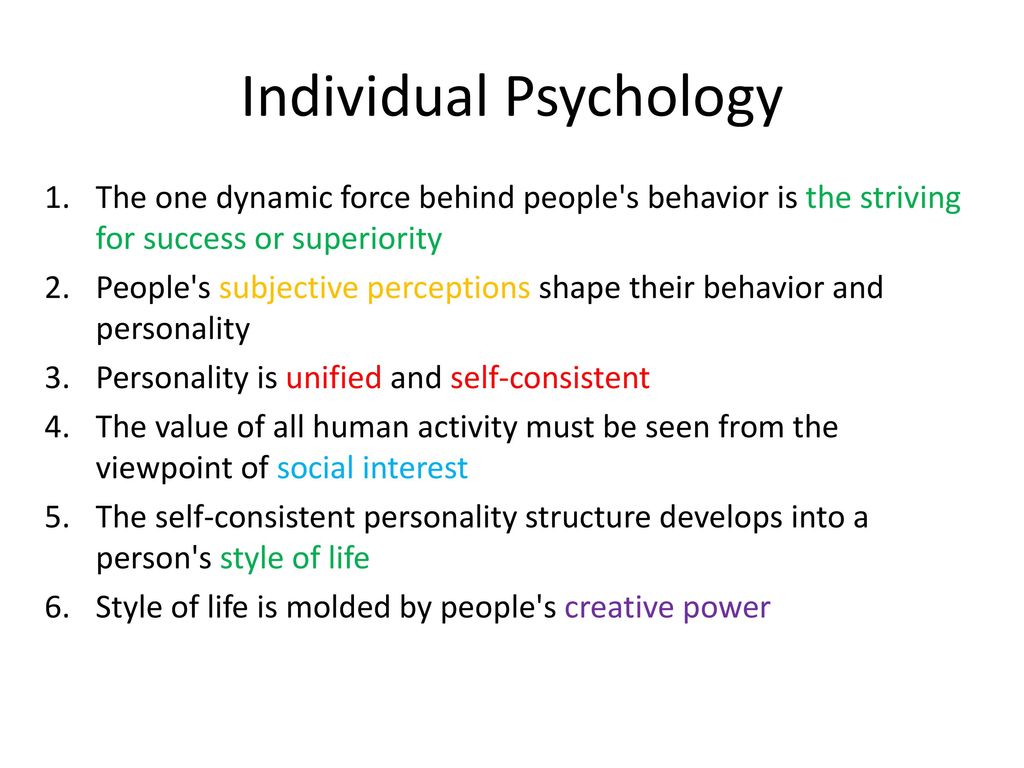 individual psychology