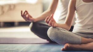 Meditating and Yoga