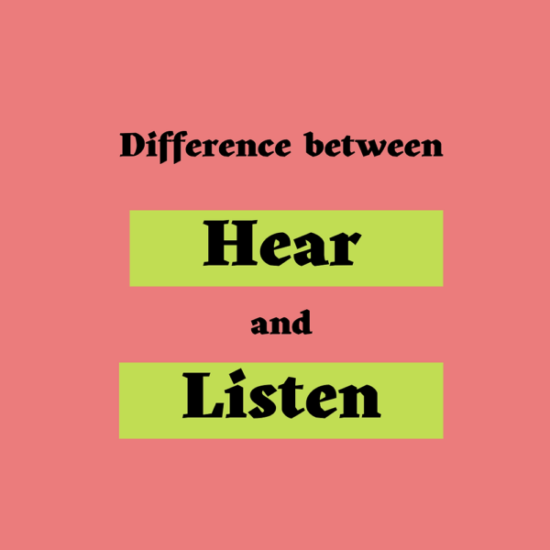 what is the difference between hearing and listening