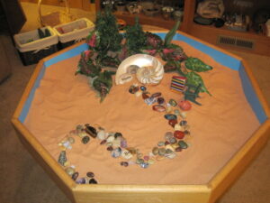 Sand tray and sand play therapy